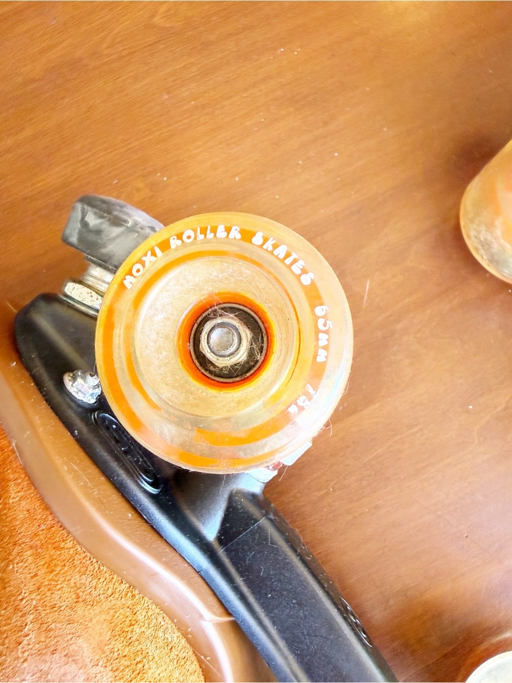 MOXI Lolly Skates Orange Suede Roller Skate - Picture 5 of 9
